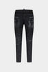 DSQUARED2 Black Spotted Wash Tidy Biker Mens Apparel
