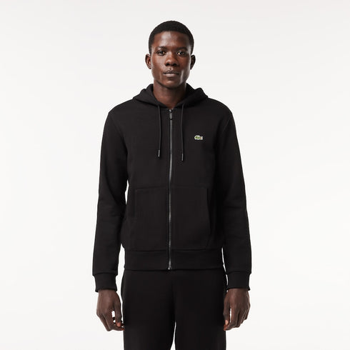 Lacoste Fleece Zipped Hoodie Mens Apparel