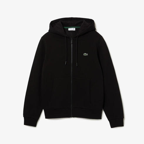 Lacoste Fleece Zipped Hoodie Mens Apparel