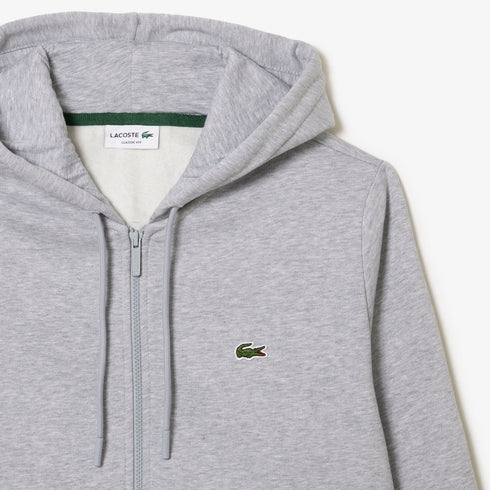 LACOSTE Fleece Zipped Hoodie Mens Apparel