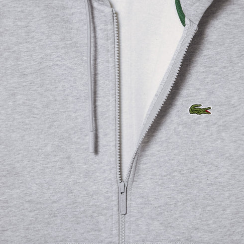 LACOSTE Fleece Zipped Hoodie Mens Apparel