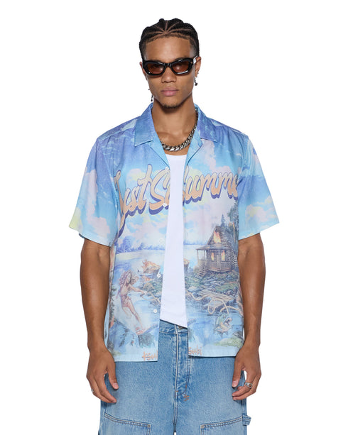 KSUBI Last Summer Ss Resrt Shirt Mlt Mens Apparel