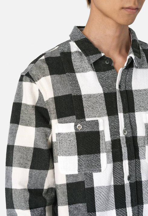 JOHN ELLIOTT Silverado Paneled Plaid Mens Apparel