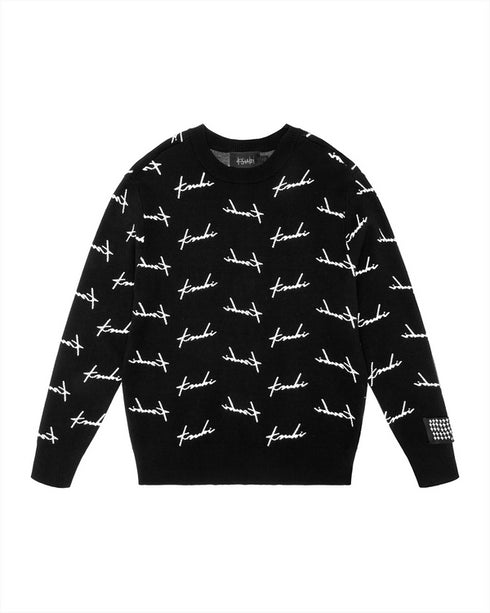 KSUBI Skript Knit Crew Mens Apparel