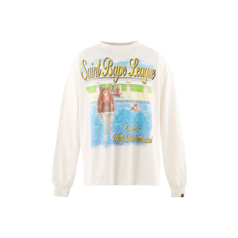 SAINT MXXXXXX X Bape Pool Ls Tee Men's Apparel