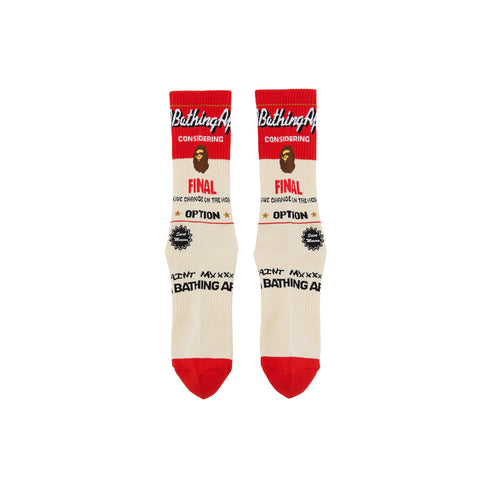 SAINT MXXXXXX X Bape Fainal Socks Accessories