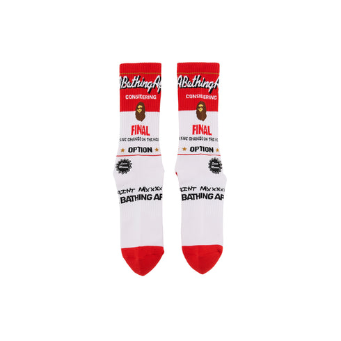 SAINT MXXXXXX X Bape Fainal Socks Accessories