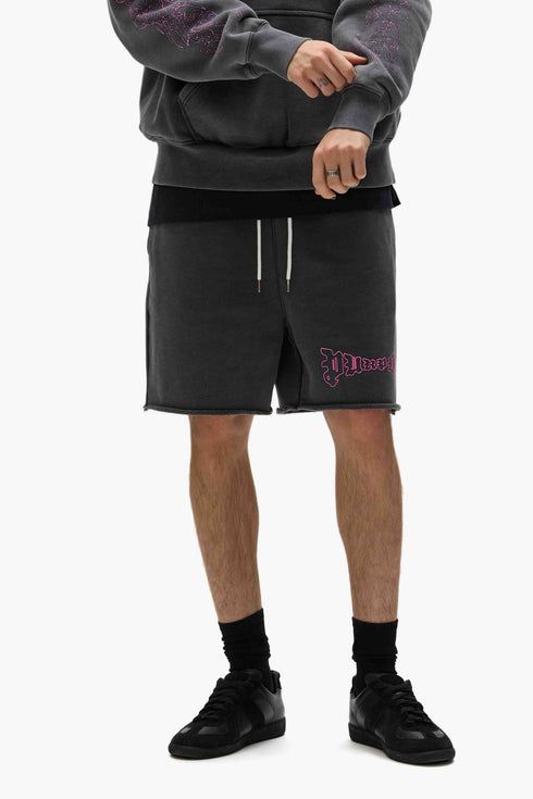 PURPLE BRAND P446 Arched Gothic Sweatshorts Mens Apparel