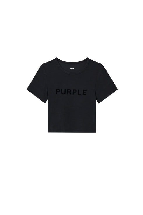PURPLE BRAND W1000 Baby Tee Rib Womens Apparel