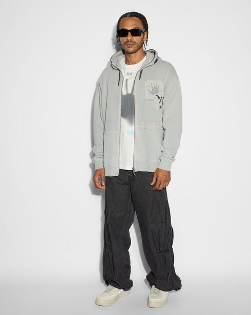 KSUBI Love Tripp Biggie Zip Thru Hoodie Moon Mens Apparel