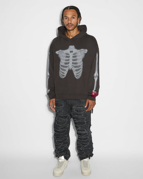 KSUBI Skeleton Biggie Hoodie Fade Blk Mens Apparel