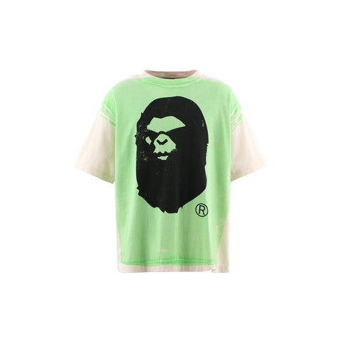 SAINT MXXXXXX X Bape Handprint Tee Mens Apparel