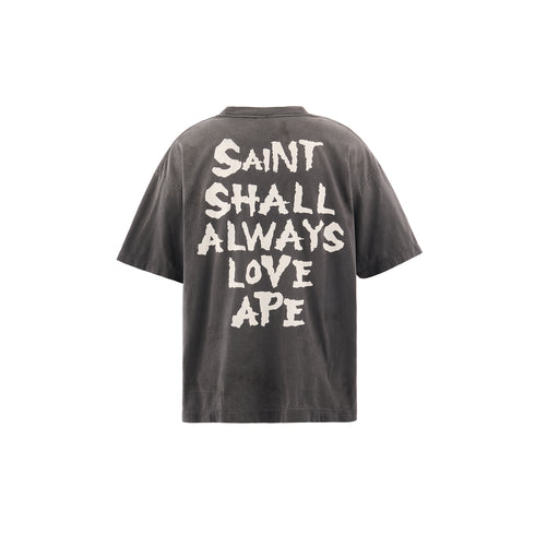 SAINT MXXXXXX X Bape 'always Love' Men's Apparel