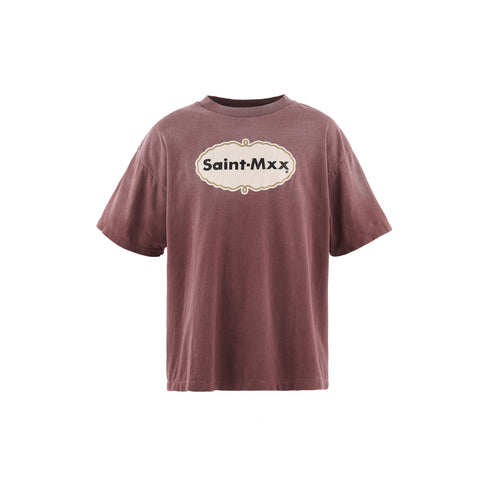 SAINT MXXXXXX Ss Tee Saint Mxx Burgandy Men's Apparel
