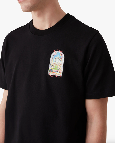 CASABLANCA Tennis Landscape Classic Tee Mens Apparel