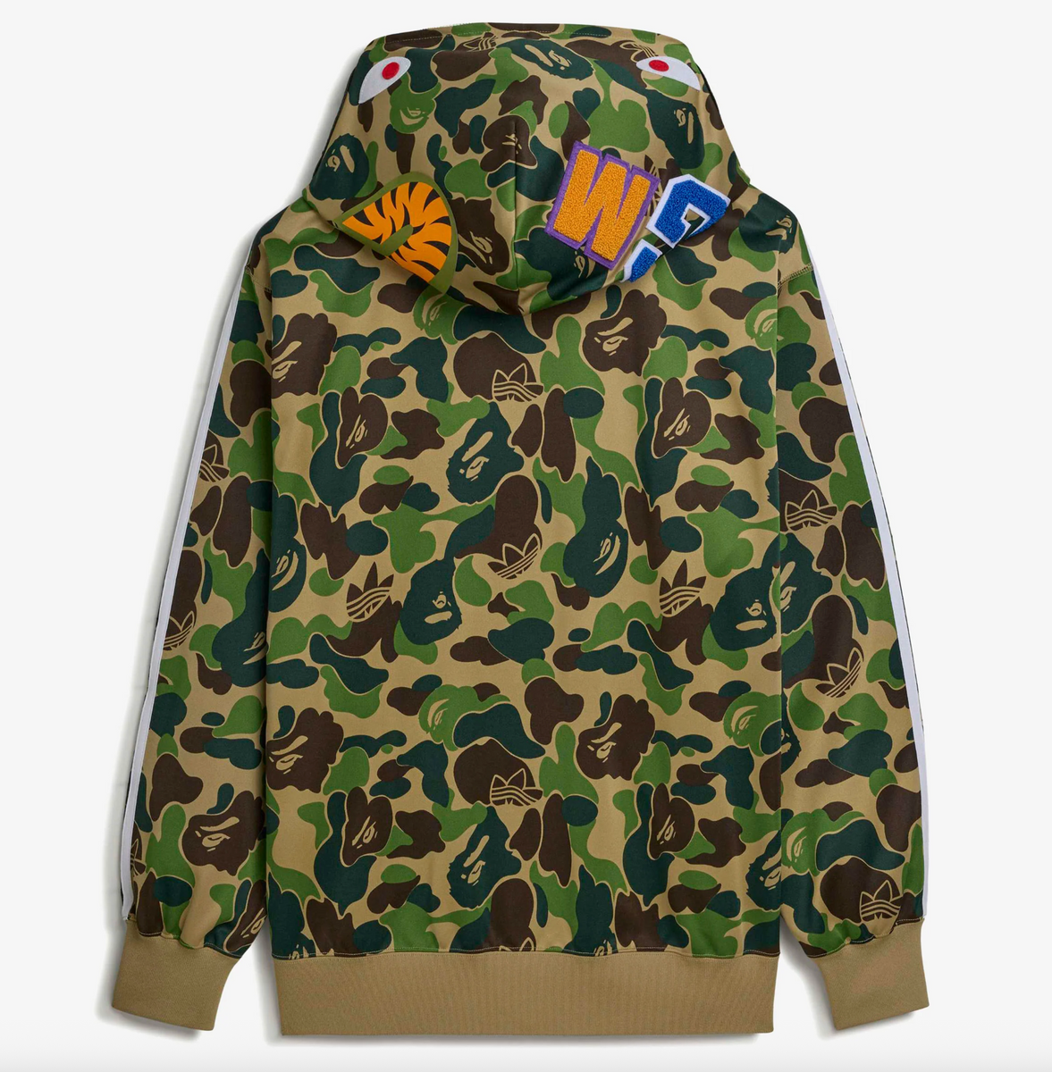 ADIDAS X BAPE Shark Track Hoodie Mens Apparel – ASPHALT