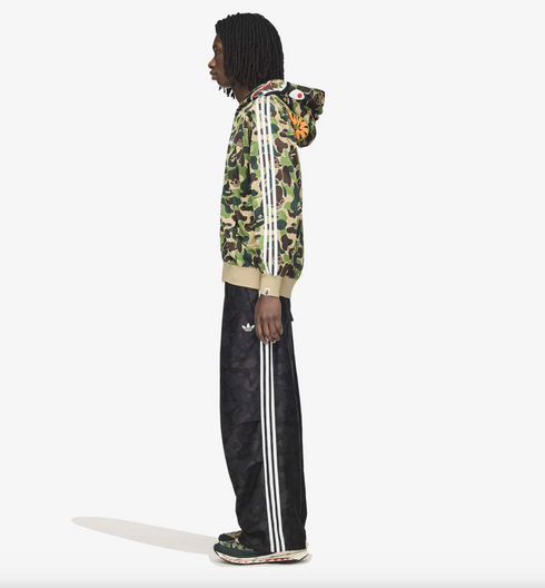 ADIDAS X BAPE Shark Track Hoodie Mens Apparel