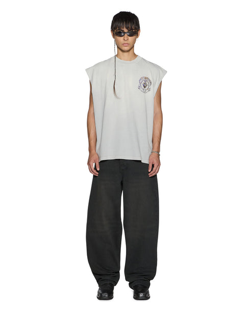 KSUBI Anguish Cut Off Tank Krete Grey Men's Apparel