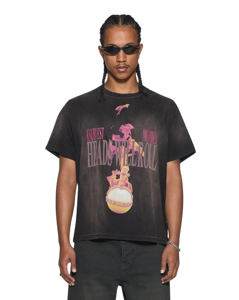 KSUBI H.W.R Sid Ss Tee Sunbleach Blk Men's Apparel