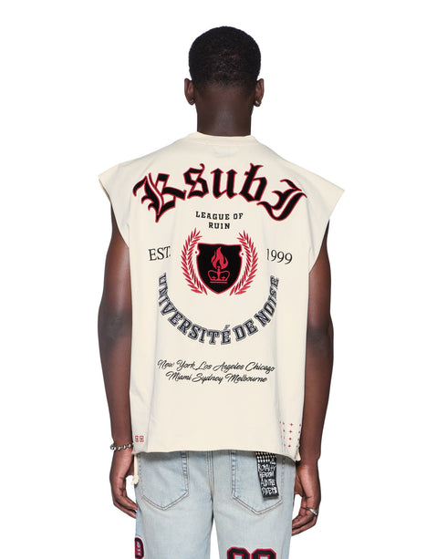 KSUBI League Ekcess Cut Off T Desert Men's Apparel