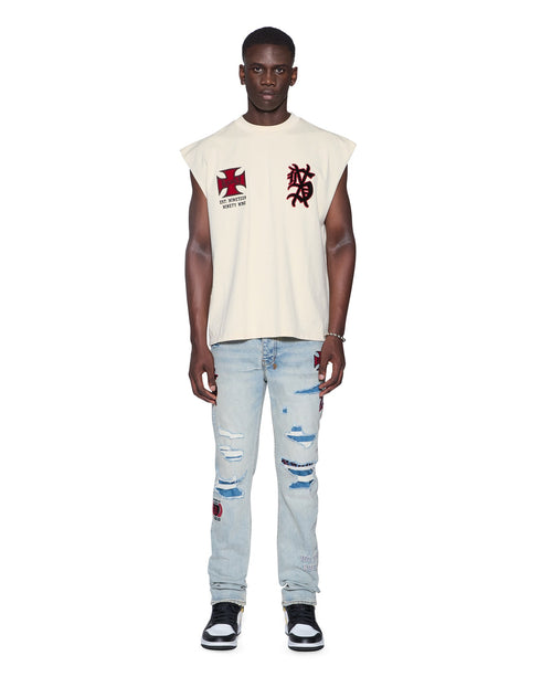 KSUBI League Ekcess Cut Off T Desert Men's Apparel
