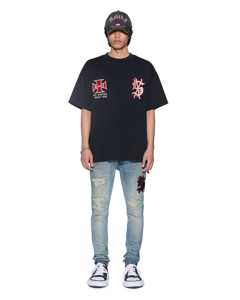 KSUBI League Ekcess Ss Tee Black Men's Apparel