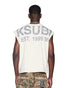 KSUBI State Halen Cut Off Tee Ecru Men's Apparel