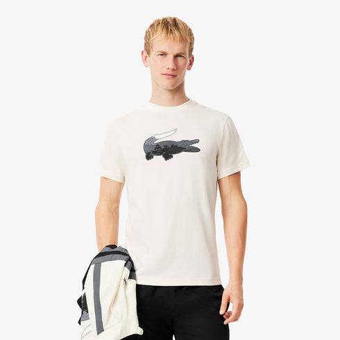 LACOSTE Sport Ultra Dry Landscape Crocodile T-Shirt Mens Apparel