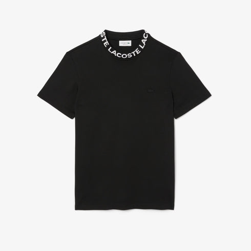 LACOSTE Branded Piqué T-Shirt Mens Apparel