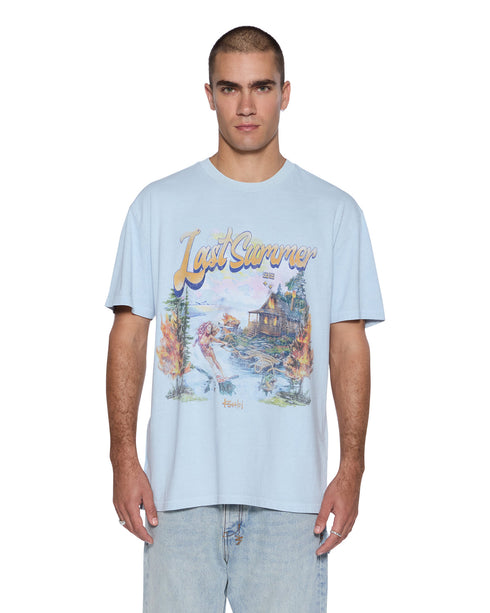 KSUBI Last Summer Biggie Ss Tee Blue Mens Apparel