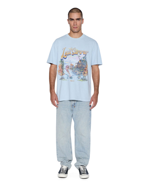 KSUBI Last Summer Biggie Ss Tee Blue Mens Apparel