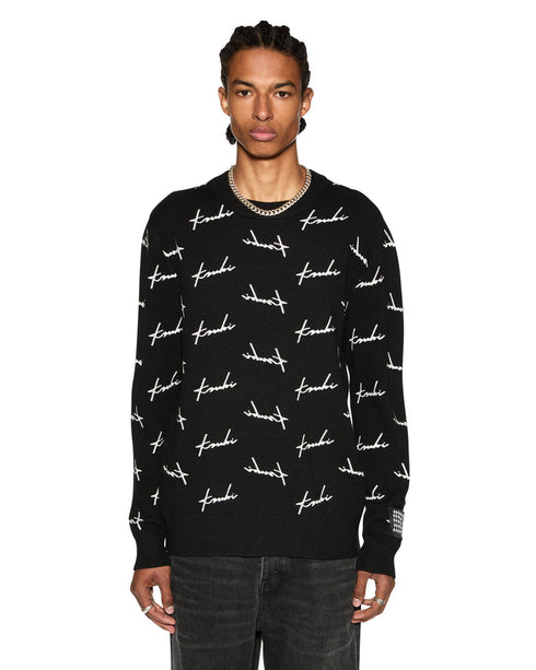 KSUBI Skript Knit Crew Mens Apparel