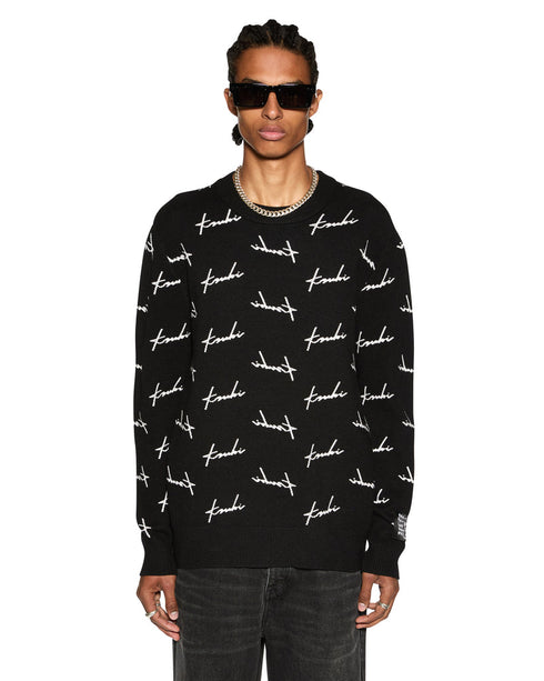 KSUBI Skript Knit Crew Mens Apparel