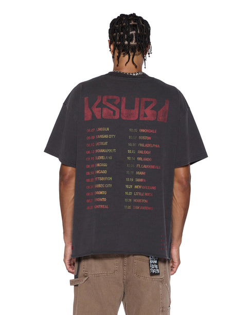 KSUBI Venom Ekcess Ss Tee Faded Blk Mens Apparel