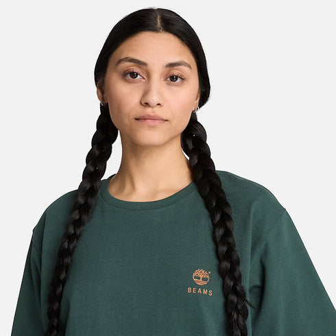 TIMBERLAND x BEAMS Cotton Print T-shirt Mens Apparel Tee