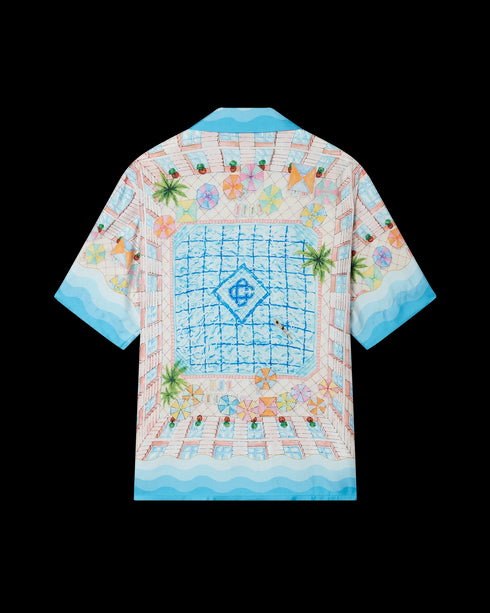 CASABLANCA Cuban Collar Short Sleeve Shirt Mens Apparel