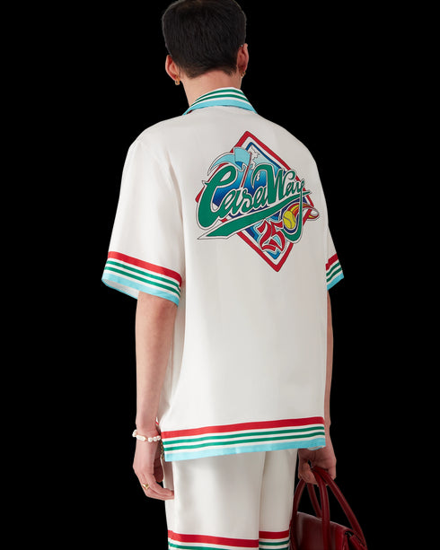 CASABLANCA Casa Way World Series - Silk Satin Mens Apparel