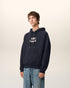 AMI PARIS Navy Cotton Hoodie With Ami Paris Patch Unisex Apparel