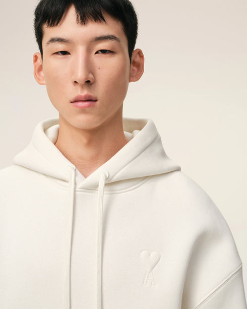 AMI PARIS Embossed Ami De Coeur Hoodie Mens Apparel