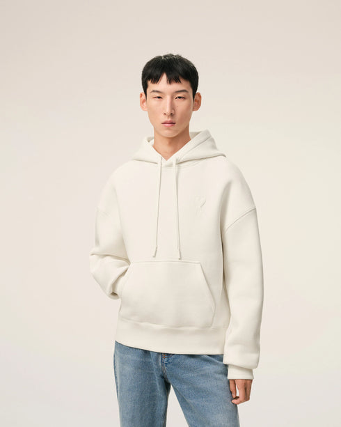 AMI PARIS Embossed Ami De Coeur Hoodie Mens Apparel