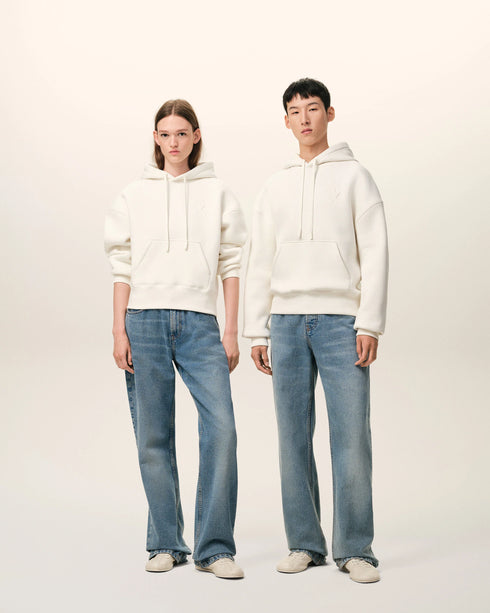 AMI PARIS Embossed Ami De Coeur Hoodie Mens Apparel