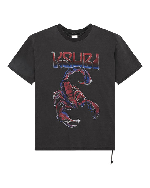 KSUBI Venom Ekcess Ss Tee Faded Blk Mens Apparel