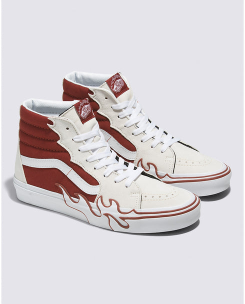 Vans Sk8-hi Flame Blanc De Unisex Sneakers