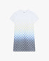 CASABLANCA White Gradient Monogram T‑Shirt Dress Women's Apparel