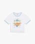CASABLANCA Tennis Landscape Ringer Baby Short Sleeve T‑Shirt Women's Apparel