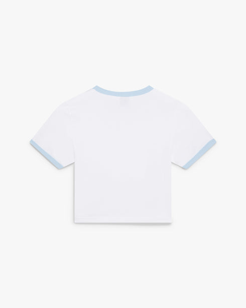 CASABLANCA Tennis Landscape Ringer Baby Short Sleeve T‑Shirt Women's Apparel