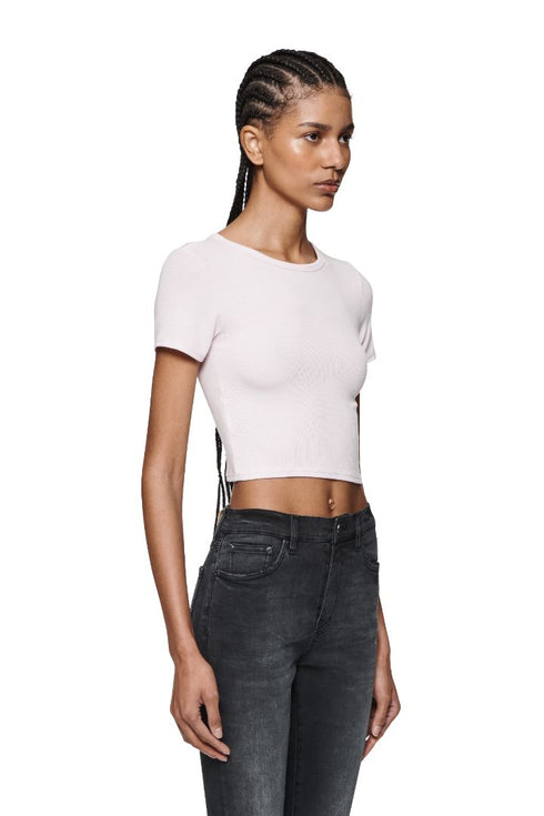 PURPLE BRAND W1000 Baby Tee Rib Womens Apparel