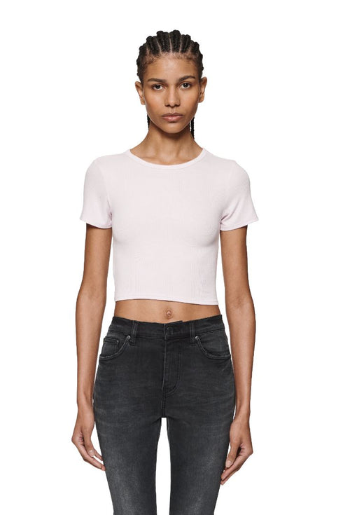 PURPLE BRAND W1000 Baby Tee Rib Womens Apparel