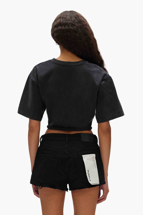 PURPLE BRAND W1050 Hwt Jersey Boyfriend Tee Womens Apparel