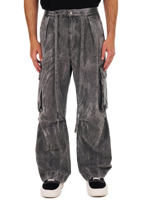 NAHMIAS Washed Pleated Cargos Mens Apparel